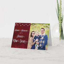 Cartão De Festividades Boas festas/foto feliz do ano novo