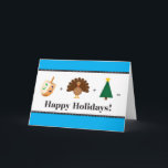 Cartão De Festividades Boas festas (Natal, Hanukkah, acção de graças)<br><div class="desc">Grande cartão para as famílias que comemoram Hanukkah,  Natal,  e acção de graças.  Aperfeiçoe para famílias inter-religiosos!</div>