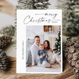 Cartão De Festividades Boas saudações de Natal da Elegante Na moda PHOTO