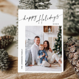 Cartão De Festividades Boas saudações de Natal da Elegante Na moda PHOTO