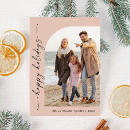 Cartão De Festividades Boas saudações de Natal da Elegante Na moda PHOTO