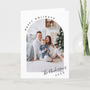 Cartão De Festividades Boas saudações de Natal do Elegante Na moda 2 FOTO