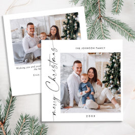 Cartão De Festividades Boas saudações de Natal do Elegante Na moda 2 FOTO