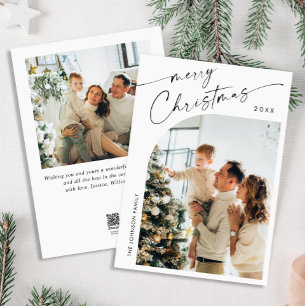 Cartão De Festividades Boas saudações de Natal do Elegante Na moda 2 FOTO