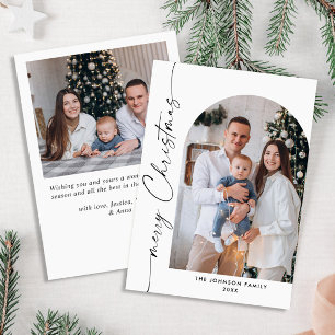 Cartão De Festividades Boas saudações de Natal do Elegante Na moda 2 FOTO