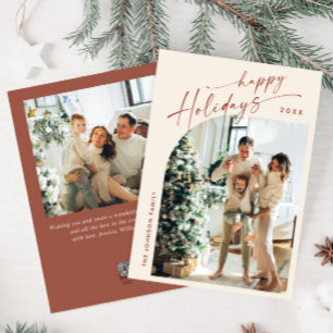 Cartão De Festividades Boas saudações de Natal do Elegante Na moda 2 FOTO