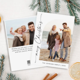 Cartão De Festividades Boas saudações de Natal do Elegante Na moda 2 FOTO