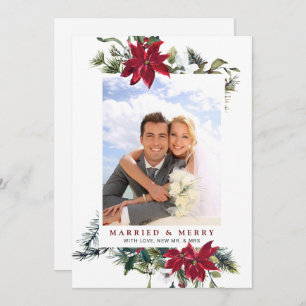 Cartão De Festividades Boas-vindas ao Natal de Poinsettia