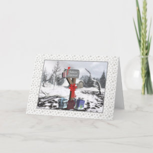 Cartão De Festividades Boas-vindas da estação das caixas de correio de in