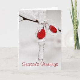 Cartão De Festividades Boas-vindas da temporada Cena de inverno