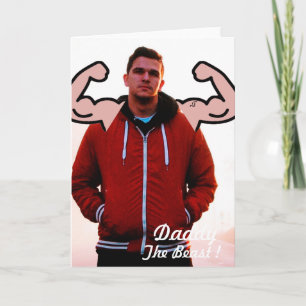 Cartão De Festividades BodyBuilder Muscles Malhação desportiva - Sua Foto