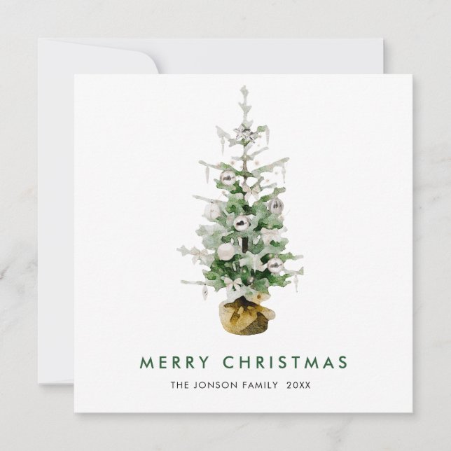 Cartão De Festividades Boêmia Elegante Saudação de Palha de Natal (Frente)