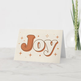 Cartão De Festividades Boho Alegria Natalina Retro
