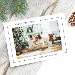 Cartão De Festividades Boho Minimalista Foto de Natal