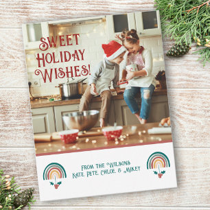 Cartão De Festividades Boho Rainbow Christmas