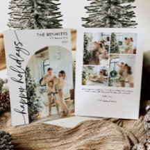 Boho Typografia Happy Holidays Arch Photo