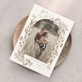 Cartão De Festividades Boho Wildflower Arch - Natal