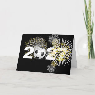 Cartão De Festividades Bola de Futebol Ano Novo 2027 