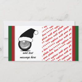 Cartão De Festividades Bola de Golfe de Natal