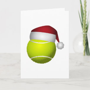 Cartão De Festividades Bola de Ténis de Natal