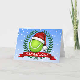 Cartão De Festividades Bola de tênis do estilo do Natal