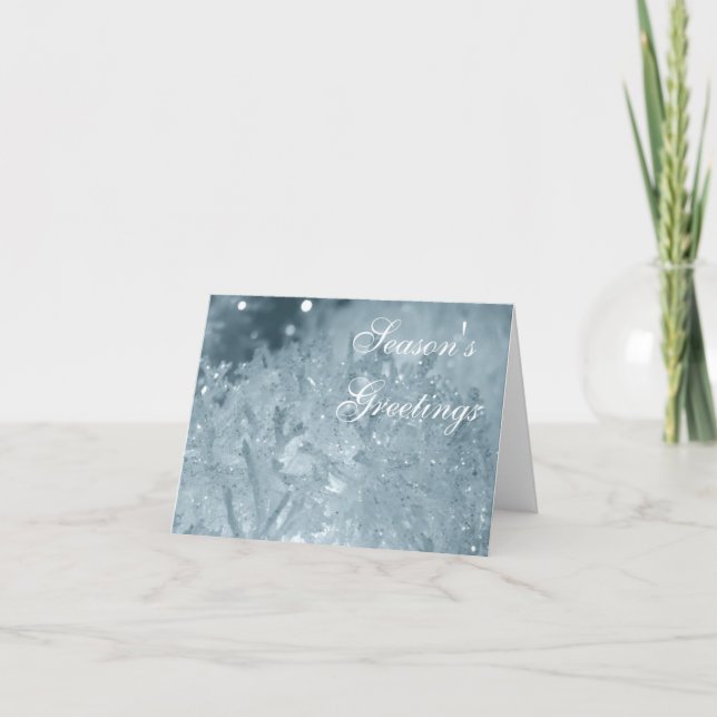 Cartão De Festividades Bolas de neve 2 (Frente)