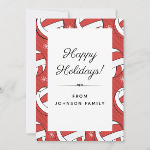 Cartão De Festividades Bolas de Voleibol Festivo e Flocos de Neve Xmas