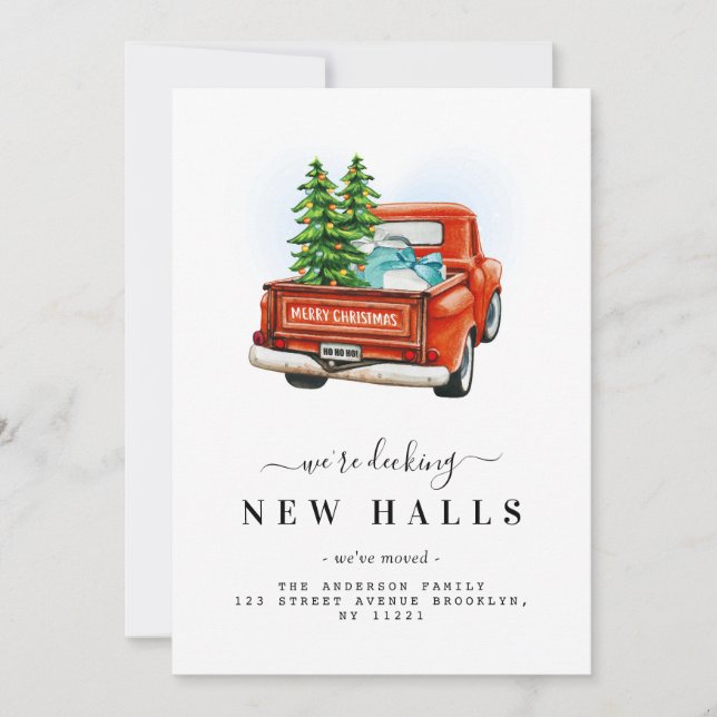 Cartão De Festividades BOLAS NOVAS MALAS | movimentação de caminhões de n (Frente)