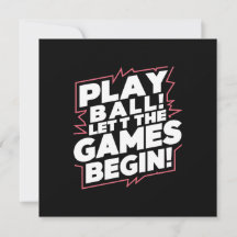 Bold Play Ball Sports Quote Art