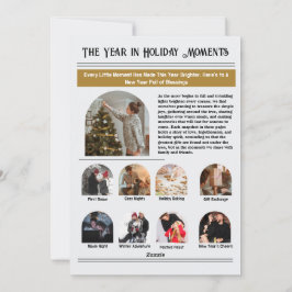 Cartão De Festividades Boletim Informativo Arquivo de Colagem de Fotos de