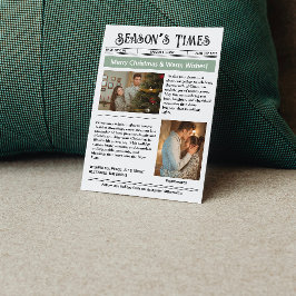 Cartão De Festividades Boletim Informativo Arquivo de Colagem de Fotos de