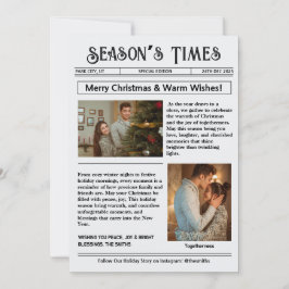 Cartão De Festividades Boletim Informativo Arquivo de Colagem de Fotos de