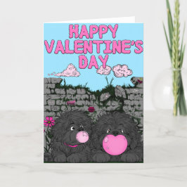 Cartão De Festividades Bolhas de Amor (em branco por dentro)