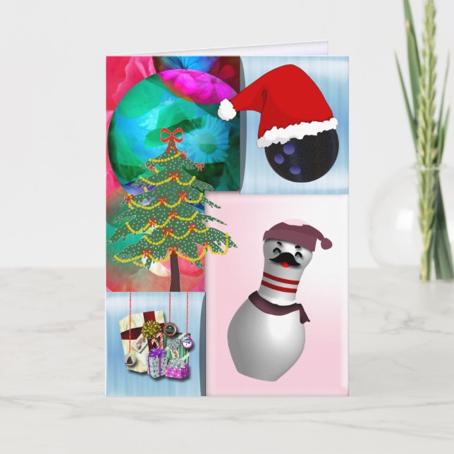 Cartão De Festividades Boliche Natal (Frente)