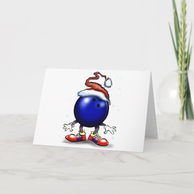 Cartão De Festividades Boliche Natal (Frente)