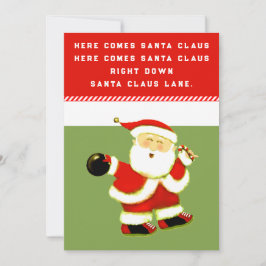 Cartão De Festividades Boliche Natal