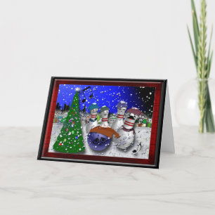 Cartão De Festividades Boliche Natal