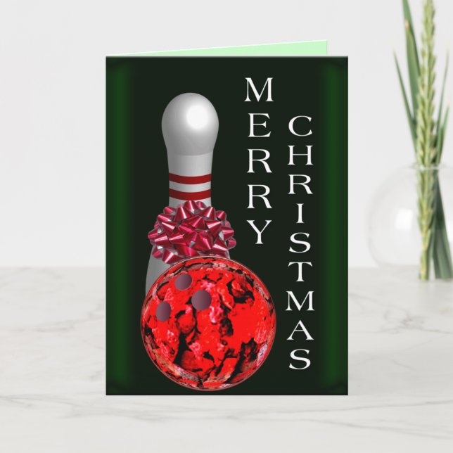 Cartão De Festividades Boliche Natal (Frente)