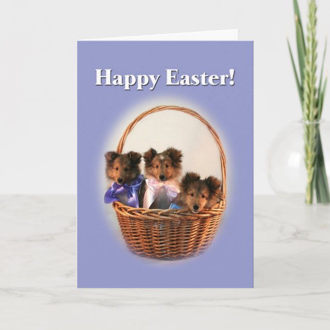 Cartão De Festividades Bolsa de Páscoa (Frente)