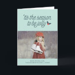 Cartão De Festividades Bolsas de Natal Holly Festivas<br><div class="desc">Os cartões de Na moda e cartões de natal divertidos podem ser personalizados com suas fotos e mensagens da família para seus amigos e família.</div>