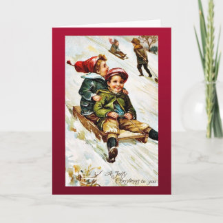 Cartão De Festividades Bom e velho Natal