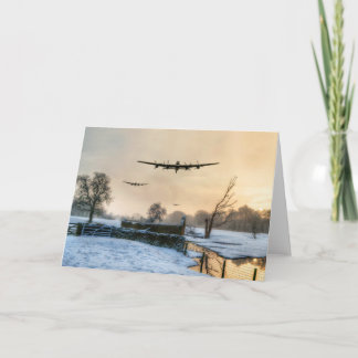 Cartão De Festividades Bombardeiros de Inverno