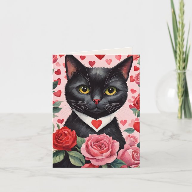 Cartão De Festividades Bombay Cat Purr-fect Namorados Card (Frente)