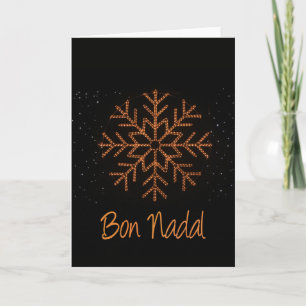 Cartão De Festividades Bon Nadal Crystal Lights