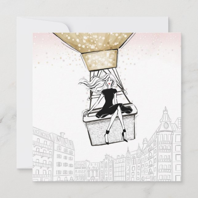 Cartão De Festividades Bon Voyage! (Frente)