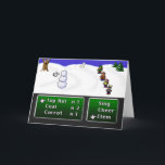 Cartão De Festividades boneco de neve de 16 bits do RPG<br><div class="desc">Divertimento na neve com o dom de 16 bits retro do RPG do console!  É como uma dobro-dose de sua infância!</div>