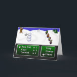 Cartão De Festividades boneco de neve de 16 bits do RPG<br><div class="desc">Divertimento na neve com o dom de 16 bits retro do RPG do console!  É como uma dobro-dose de sua infância!</div>