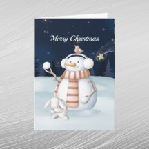 Boneco de Neve de Natal Bolas de Neve Coelho Céu N