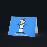 Cartão De Festividades Boneco de neve de Smores do Natal<br><div class="desc">Feliz Natal</div>