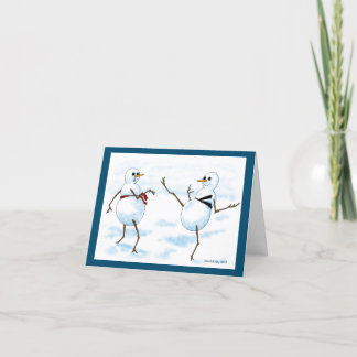 Cartão De Festividades Boneco de neve de Taekwondo